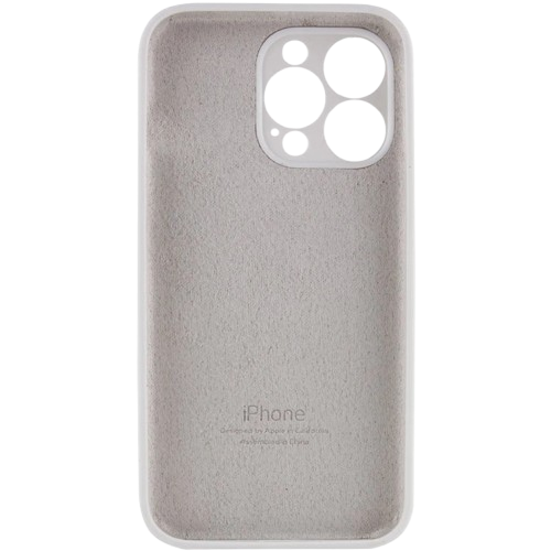Apple silicone case FULL iPhone 15 Pro Max White